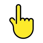 Backhand Index Pointing Up SVG Icon